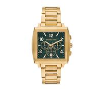 Chronograph MICHAEL KORS "RHYS", gold (gelbgoldfarben), Armbanduhren, Herren, Chronograph, Quarzuhr, Armbanduhr, Herrenuhr, Edelstahlarmband, analog, Tag (38487738-0) gelbgoldfarben