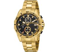 Chronograph ROBERTO CAVALLI "Uomo Sport III", gold (goldfarben, schwarz), Armbanduhren, Herren, Chronograph, Quarzuhr, Armbanduhr, Herrenuhr, Edelstahlarmband, analog, Tag (33258750-0) goldfarben, sch