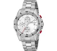 Chronograph ROBERTO CAVALLI "Uomo Sport III", silber (silberfarben, silberfarben), Armbanduhren, Damen, Chronograph, Quarzuhr, Armbanduhr, Herrenuhr, Edelstahlarmband, analog, Tag (36373724-0) silberf