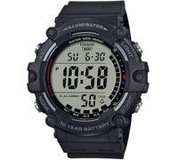 Chronograph, schwarz, CASIO TIMELESS COLLECTION, Armbanduhren, Herren, Chronograph, Quarzuhr, Armbanduhr, Herrenuhr, Digitaluhr, bis 10 bar wasserdicht (62409428-0) schwarz