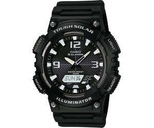 Chronograph, schwarz, CASIO TIMELESS COLLECTION, Armbanduhren, Herren, Chronograph, Solaruhr,Quarzuhr,Armbanduhr, Herrenuhr,Digitaluhr, bis 10bar wasserd. (64585669-0) schwarz