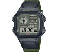 Casio Herren Armbanduhr AE-1200WHUB-3AVEF digital Textilband grün