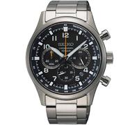Chronograph SEIKO, silber (silberfarben), Armbanduhren, Damen, Chronograph, Quarzuhr, Armbanduhr, Herrenuhr, Edelstahlarmband, Datum,Stoppfunktion (32910314-0) silberfarben