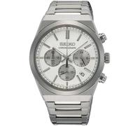 Chronograph SEIKO, silber (silberfarben, weiß), Armbanduhren, Damen, Chronograph, Quarzuhr, Armbanduhr, Herrenuhr, Damenuhr, Stoppfunktion, Datum (92064433-0)