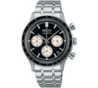 Chronograph SEIKO, silberfarben, schwarz, Armbanduhren, Herren, Chronograph, Quarzuhr, Armbanduhr, Herrenuhr, Edelstahlarmband, analog, Tag (17245863-0) silberfarben, schwarz