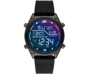 Chronograph SKECHERS "KENTWOOD", schwarz, Armbanduhren, Herren, Chronograph, Quarzuhr, Armbanduhr, Herrenuhr, Silikonarmband, digital, Wochentag (87989364-0) schwarz