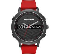 Chronograph SKECHERS "LAWNDALE", rot, Armbanduhren, Herren, Chronograph, Quarzuhr, Armbanduhr, Herrenuhr, Silikonarmband, digital,Stoppfunktion (61244821-0) rot