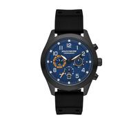 Chronograph SKECHERS "Roscoe", schwarz, blau, Armbanduhren, Herren, Chronograph, Quarzuhr, Armbanduhr, Herrenuhr, Silikonarmband, analog, Tag (61819856-0) schwarz, blau