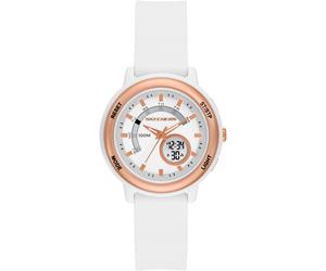 Chronograph SKECHERS "SALERNO", weiß, Armbanduhren, Damen, Chronograph, Quarzuhr, Armbanduhr, Damenuhr, Silikonarmband, analog, digital (25986435-0) weiß