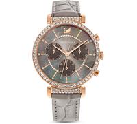 Chronograph SWAROVSKI "Passage Chrono, 5580348" Armbanduhren grau (taupe) Damen (85303216-0) taupe