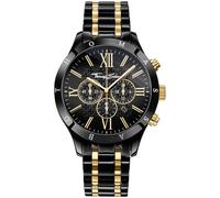 Chronograph THOMAS SABO "REBEL URBAN", schwarz (schwarz, goldfarben), Armbanduhren, Herren, Chronograph, Quarzuhr, Armbanduhr, Herren, Datum, Stoppfunktion, 12/24-Std.-Anzeige (88445157-0)