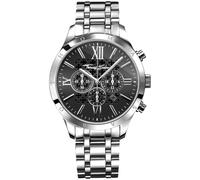 Chronograph THOMAS SABO "REBEL URBAN", silber (silberfarben), Armbanduhren, Damen, Chronograph, Quarzuhr, Armbanduhr, Herren, Datum, Stoppfunktion, 12/24-Std.-Anzeige (50762605-0) silberfarben