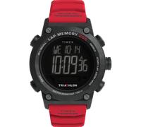 Chronograph TIMEX "ADRENALINE", rot, Armbanduhren, Herren, Chronograph, Quarzuhr, Armbanduhr, Herrenuhr, Silikonarmband, Stoppfunktion, Timer (93055732-0) rot