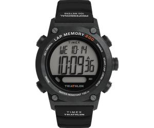 Chronograph TIMEX "ADRENALINE", schwarz, Armbanduhren, Herren, Chronograph, Quarzuhr, Armbanduhr, Herrenuhr, Silikonarmband, Stoppfunktion, Timer (49708141-0) schwarz
