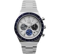 Chronograph TIMEX "DIVER INSPIRED", silber (silberfarben), Armbanduhren, Damen, Chronograph, Quarzuhr, Armbanduhr, Damenuhr, Edelstahlarmband,Stoppfunktion,Datum (64561369-0) silberfarben