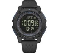 Chronograph TIMEX "RIDGE SOLAR", schwarz, Armbanduhren, Herren, Chronograph, Solar Armbanduhr,Herrenuhr,digital,Silikonarmband,Stoppfunktion,Datum (40860848-0)