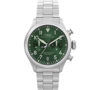 Chronograph TIMEX "WATERBURY ACE", edelstahlfarben, Armbanduhren, Herren, Chronograph, Quarzuhr, Armbanduhr, Herrenuhr, Edelstahlarmband, Stoppfunktion,Datum (54160444-0)