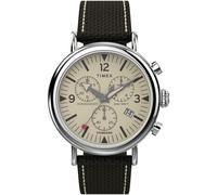 Chronograph TIMEX "WATERBURY STANDARD", braun (dunkelbraun), Armbanduhren, Herren, Chronograph, Quarzuhr, Armbanduhr, Herrenuhr, Datum, Leuchtzeiger, Stoppfunktion (18922152-0)