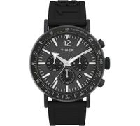 Chronograph TIMEX "WATERBURY STANDARD", schwarz, Armbanduhren, Herren, Chronograph, Quarzuhr, Armbanduhr, Herrenuhr, Datum, Leuchtzeiger, Stoppfunktion (81843749-0)