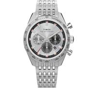 Chronograph TIMEX "WATERBURY TRADITIONAL", silber (silberfarben), Armbanduhren, Herren, Chronograph, Quarzuhr, Armbanduhr, Herrenuhr,Edelstahlarmband,Stoppfunktion,Tag (74291852-0)