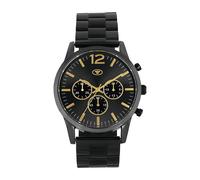 Chronograph TOM TAILOR, schwarz (gunfarben), Armbanduhren, Herren, Chronograph, Quarzuhr, Armbanduhr, Herrenuhr, Edelstahlarmband, analog (59449861-0) gunfarben