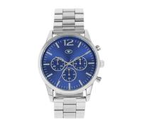 Chronograph TOM TAILOR, silberfarben, Armbanduhren, Herren, Chronograph, Quarzuhr, Armbanduhr, Herrenuhr, Edelstahlarmband, analog (62218331-0) silberfarben