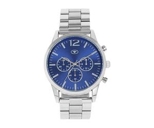 Chronograph TOM TAILOR, silberfarben, Armbanduhren, Herren, Chronograph, Quarzuhr, Armbanduhr, Herrenuhr, Edelstahlarmband, analog (62218331-0) silberfarben