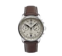 Chronograph ZEPPELIN "100 Jahre", braun, Armbanduhren, Herren, Chronograph, Quarzuhr, Armbanduhr, Herrenuhr, Made in Germany, Lederarmband (11306641-0)