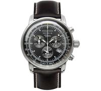 Chronograph ZEPPELIN "100 Jahre", schwarz (schwarz, anthrazit), Armbanduhren, Herren, Chronograph, Armbanduhr, Quarzuhr, Herrenuhr, Datum, Stoppfunktion, Made in Germany (63716027-0)