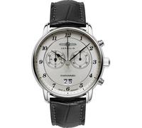 Chronograph ZEPPELIN "Friedrichshafen Big Date", schwarz, Armbanduhren, Herren, Chronograph, Armbanduhr, Herrenuhr, Made in Germany, analog, Tag, Stoppfunktion (46846044-0)