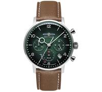 Chronograph ZEPPELIN "LZ 129 Hindenburg Solar Sustainable Planet", braun (cognacfarben), Armbanduhren, Herren, Chronograph, Armbanduhr, Herrenuhr, Solar, Datum, Stoppfunktion, Made in Germany (7404671