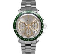 Chronograph ZEPPELIN "New York", silberfarben, titanfarben, Armbanduhren, Herren, Chronograph, Quarzuhr, Armbanduhr, Herrenuhr, Made in Germany, Edelstahlarmband (87871036-0)