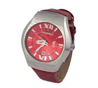 Chronotech 7694m03ac Rote Lederuhr Einheitsgröße