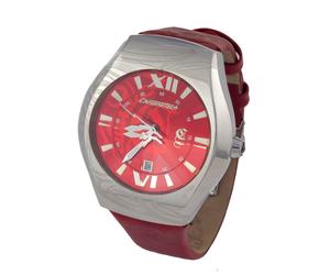 Chronotech 7694m03ac Rote Lederuhr Einheitsgröße