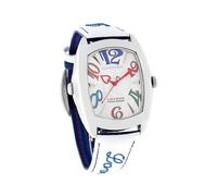 Chronotech Blaue Lederuhr Einheitsgröße