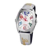 Chronotech Schwarze Lederuhr Einheitsgröße