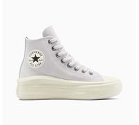 Sneaker CONVERSE "CHUCK TAYLOR ALL STAR MOVE", Damen, Gr. 39,5, bone cold, egret, schwarz, Leder, Schuhe (66937636-39,5) bone cold, egret, schwarz