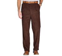 Chums Herren Luxus-cordhosen aus Baumwolle mit hohem Sitz und Bundfalten Brown