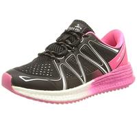 chung shi Damen Duxfree run2balance Flow Laufschuh, Schwarz/Pink, 36.5 EU
