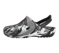 chung shi Unisex Dux Clogs, Schwarz/Grau/Weiss, 39/40 EU (M)