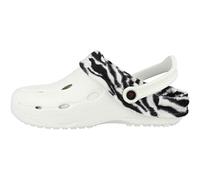 chung shi Unisex Dux Winter Clogs, Weiss/Zebra, 44/45 EU (XXL)