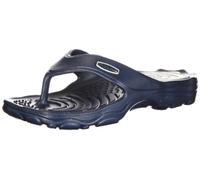 chung shi Unisex Zori Zehentrenner, Navy/Grau, 43 EU (XL)