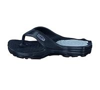 chung shi Unisex Zori Zehentrenner, Schwarz/Grau, 39/40 EU (M)