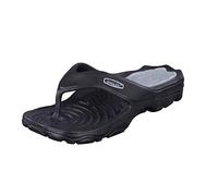 chung shi Unisex Zori Zehentrenner, Schwarz/Grau, 41/42 EU (L)