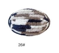 Chunky Garn,Grobes Garn 1 Stück, 250 g, dickes Garn for Stricken und Häkeln von Decken Kissen, mehrfarbiges Chenille, dicke Schnur, weiches, warmes Häkelgarn for Schals(26 kafei qiaoxin)