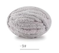 Chunky Garn,Grobes Garn 1 Stück, 250 g, dickes Garn for Stricken und Häkeln von Decken Kissen, mehrfarbiges Chenille, dicke Schnur, weiches, warmes Häkelgarn for Schals(09 light gray)
