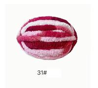 Chunky Garn,Grobes Garn 1 Stück, 250 g, dickes Garn for Stricken und Häkeln von Decken Kissen, mehrfarbiges Chenille, dicke Schnur, weiches, warmes Häkelgarn for Schals(31 ni hong)