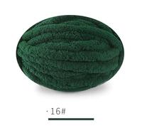 Chunky Garn,Grobes Garn 1 Stück, 250 g, dickes Garn for Stricken und Häkeln von Decken Kissen, mehrfarbiges Chenille, dicke Schnur, weiches, warmes Häkelgarn for Schals(16 dark green)