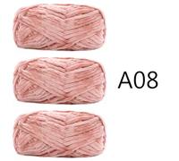 Chunky Garn,Grobes Garn 3 Stück 100 g superweiches Samtgarn, dickes Deckengarn, Chenillegarn for Stricken und Häkeln(3pcs 08)