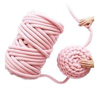 Chunky Zum Handstricken 500g super sperriger Arm Strick Roving Gestrickte Decke klobige Garn dickes zum Stricken häkeln Teppichhüte(Pink)